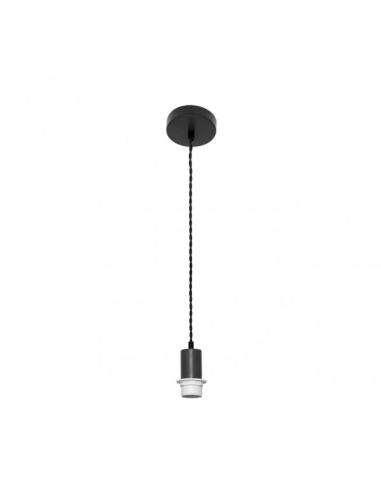 Arm.colgante P/pantalla Cara 1xe27 Negro/negro Regx10x10 Cm