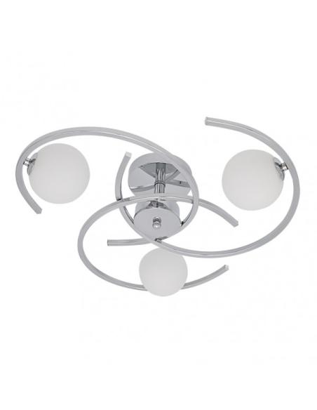 Plafon Conil 3xg9 Cromo 16x51x51 Cm