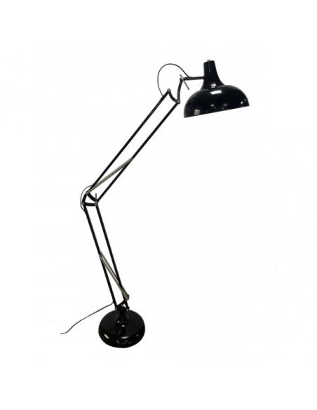 Pie Salon Articulable Malik 1xe27 Negro 163x30x80 Cm