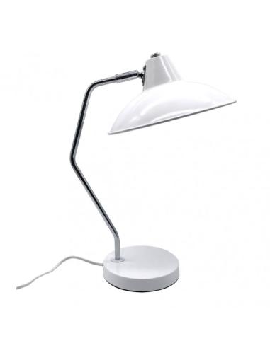 Flexo Elian 1xe27 Blanco/cromo 44x24x35 cm Orientable Y Articulable