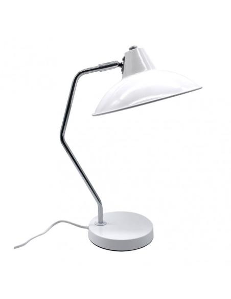 Flexo Elian 1xe27 Blanco/cromo 44x24x35 cm Orientable Y Articulable