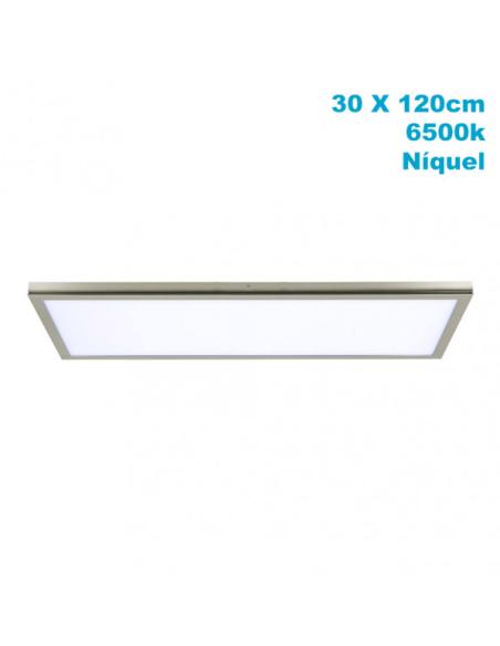 Panel Superf. 72w 6500k Tivoli Niquel 2,5x30x120cm 6120 Lm