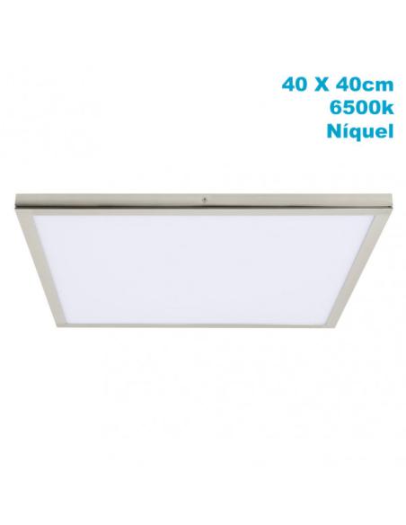 Panel Superf. 36w 6500k Tivoli Niquel 2,5x40x40 Cm 3060 Lm