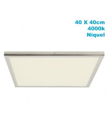 Panel Superf. 36w 4000k Tivoli Niquel 2,5x40x40cm 3060 Lm