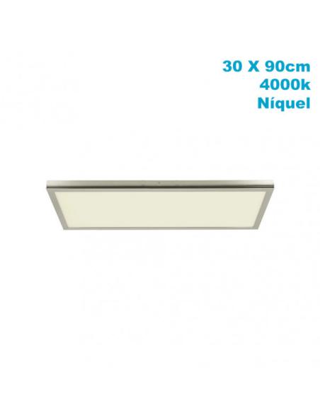 Panel Superf. 72w 4000k Tivoli Niquel 2,5x30x90 Cm 6120 Lm