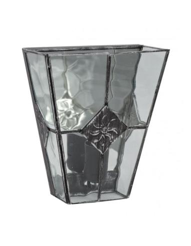 Aplique Estepa Plata 1xe27 25x20x12 Cm