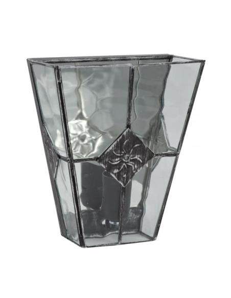 Aplique Estepa Plata 1xe27 25x20x12 Cm