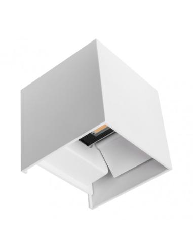 Aplique Barredor De Pared 10w 4000k Segmento Blanco Ip65 10x10x10cm Aluminio 800lm Orientable