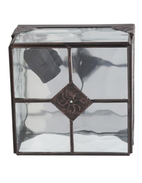 Plafon Pequeño Estepa Cobre 1xe27 11x20x20 Cm