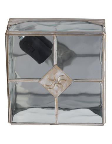Plafon Pequeño Estepa Oro 1xe27 11x20x20 Cm