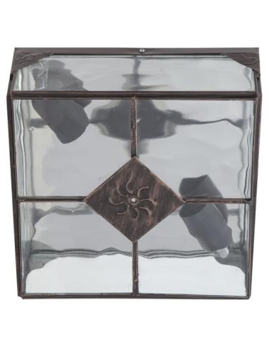 Plafon Grande Estepa Cobre 2xe27 11x25x25 Cm