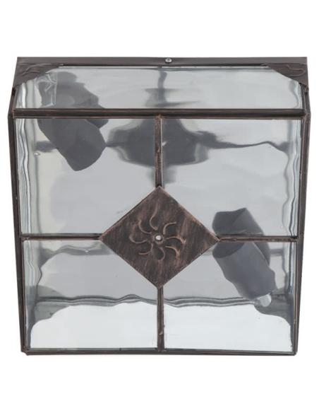 Plafon Grande Estepa Cobre 2xe27 11x25x25 Cm