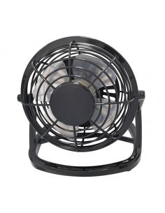 Miniventilador Sobremesa Tango 2,5w 5v Negro 14,5x14,5x10 Cm Orientable Alimentacion Mediante Puerto Usb
