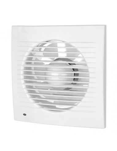 Extractor Baño Soleas 15w 21x21x8 cm Cuadrado Blanco Para Tubos De 15cm