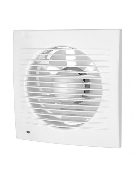 Extractor Baño Soleas 15w 21x21x8 cm Cuadrado Blanco Para Tubos De 15cm