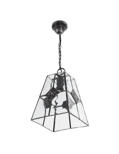 Colgante Estepa Plata 1xe27 Regx20x20 Cm