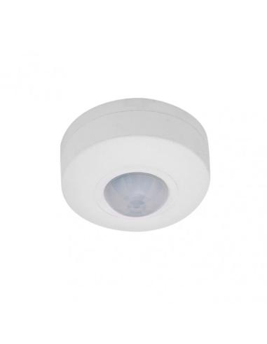 Sensor Movimiento Detector Ip20 Blanco 4x8x8 Cm  360º Alcance Hasta 6 M