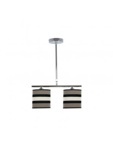 Lampara Karla 2xe14 Topo/beis Regx43x14 Cm