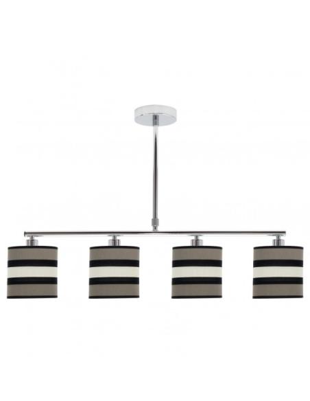 Lampara Karla 4xe14 Topo/beis Regx75x14 Cm