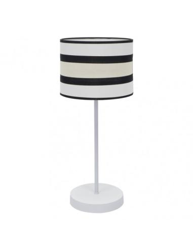 Sobremesa Grand. Karla 1xe27 Blanco/beis 61x25x25 Cm