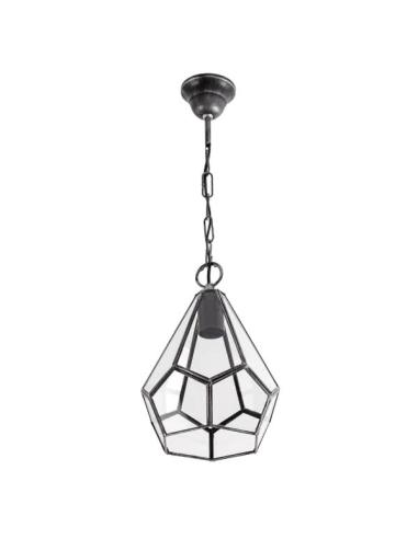 Colgante Osuna Plata 1xe27 Regx20x20 Cm