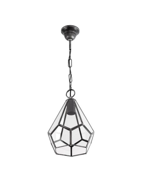 Colgante Osuna Plata 1xe27 Regx20x20 Cm