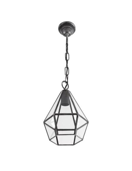 Colgante Ecija Plata 1xe27 Regx20x20 Cm