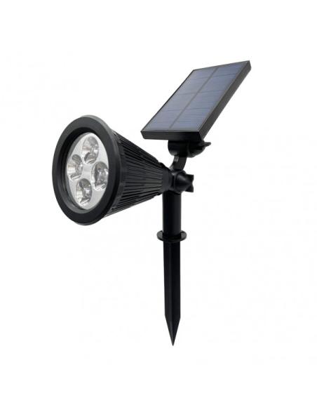 Pincho Ext. Solar 5000k 150lm Kira Negro Ip65  31x9x38 Cm Carga 5-6h Uso 6-8h Reg.Intensidad 3 posiciones