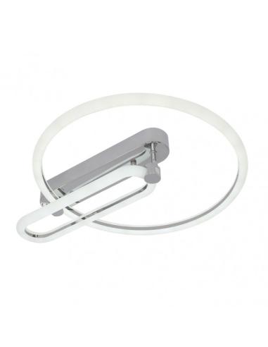 Plafon 57w 3000k, 4000k, 6500k Cromo Adhara 8x49x40cm 7695Lm Regulable, Memoria y C. Remoto