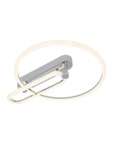 Plafon 57w 3000k, 4000k, 6500k Cromo Adhara 8x49x40cm 7695Lm Regulable, Memoria y C. Remoto