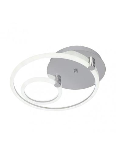 Plafon 37w 3000k, 4000k, 6500k Cromo Alya 9x44x40cm  4995 Lm Regulable, Memoria y C. Remoto
