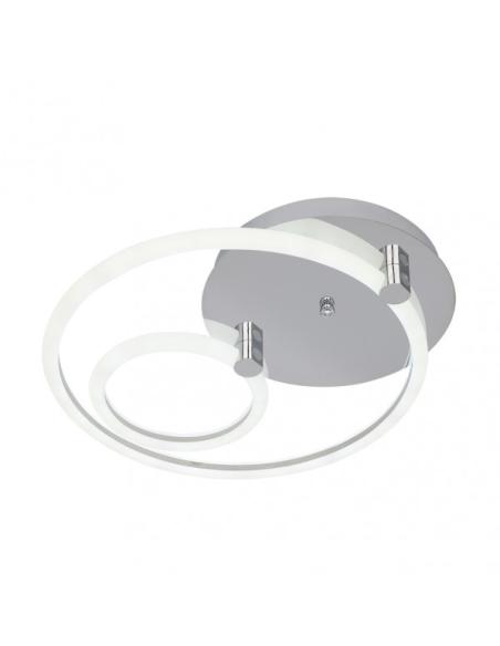 Plafon 37w 3000k, 4000k, 6500k Cromo Alya 9x44x40cm  4995 Lm Regulable, Memoria y C. Remoto