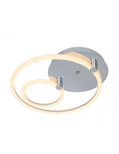Plafon 37w 3000k, 4000k, 6500k Cromo Alya 9x44x40cm  4995 Lm Regulable, Memoria y C. Remoto