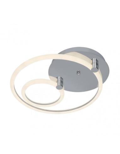 Plafon 37w 3000k, 4000k, 6500k Cromo Alya 9x44x40cm  4995 Lm Regulable, Memoria y C. Remoto