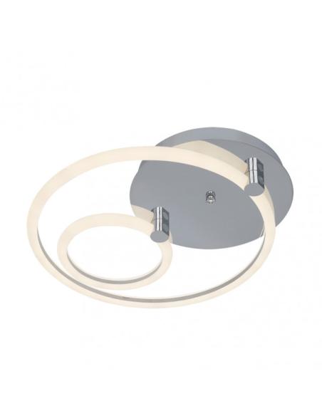Plafon 37w 3000k, 4000k, 6500k Cromo Alya 9x44x40cm  4995 Lm Regulable, Memoria y C. Remoto