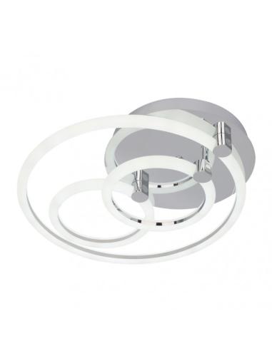 Plafon 68w 3000k, 4000k, 6500k Cromo Alya 10x44x40cm 9180Lm Regulable, Memoria y C. Remoto