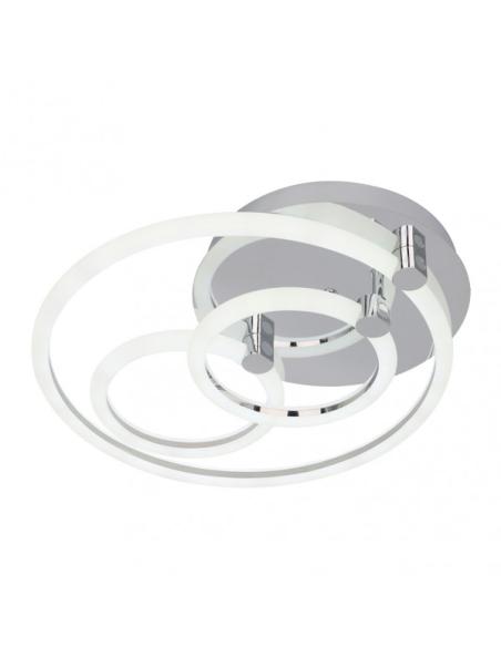 Plafon 68w 3000k, 4000k, 6500k Cromo Alya 10x44x40cm 9180Lm Regulable, Memoria y C. Remoto
