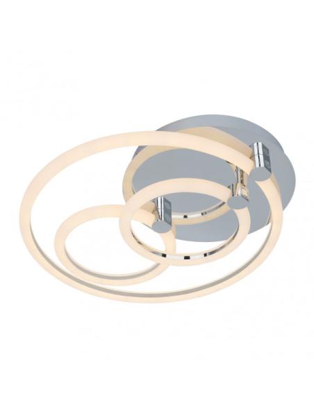 Plafon 68w 3000k, 4000k, 6500k Cromo Alya 10x44x40cm 9180Lm Regulable, Memoria y C. Remoto