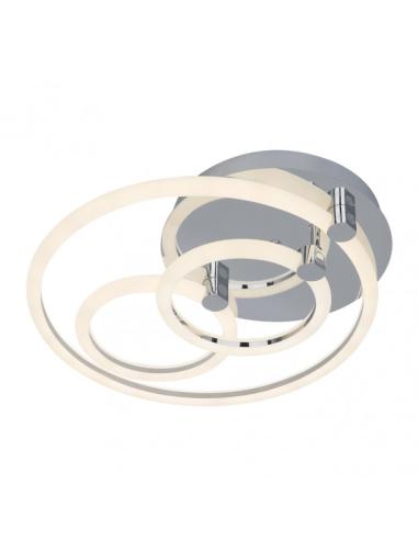 Plafon 68w 3000k, 4000k, 6500k Cromo Alya 10x44x40cm 9180Lm Regulable, Memoria y C. Remoto