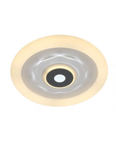 Plafon 78w 3000k, 4000k, 6500k Anthe Blanco/gris 9x50x50cm 10530Lm Regulable, Memoria y C. Remoto