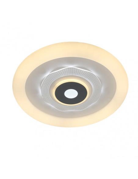 Plafon 78w 3000k, 4000k, 6500k Anthe Blanco/gris 9x50x50cm 10530Lm Regulable, Memoria y C. Remoto