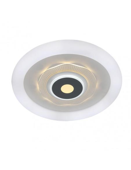Plafon 78w 3000k, 4000k, 6500k Anthe Blanco/gris 9x50x50cm 10530Lm Regulable, Memoria y C. Remoto