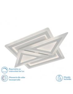 Plafon 169w 3000k, 4000k, 6500k Blanco Atria 5x74x48Cm 22815 Lm Regulable, Memoria y C. Remoto