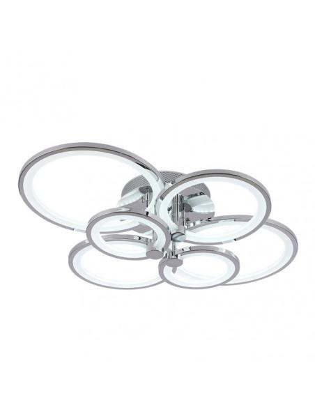 Plafon Sydney 134w 3000-4000-6500k Cromo 17x74x57 Cm 18090lm Regulable,memoria Y C.remoto