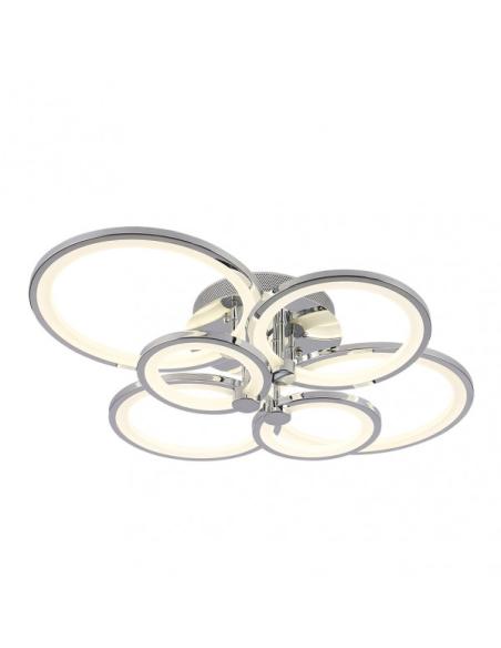 Plafon Sydney 134w 3000-4000-6500k Cromo 17x74x57 Cm 18090lm Regulable,memoria Y C.remoto