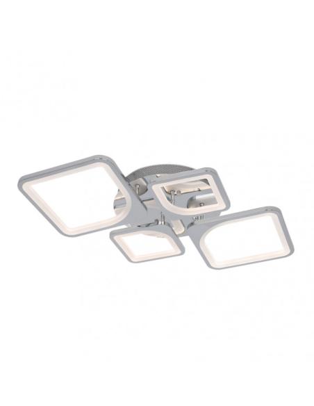 Plafon 86w 3000-4000-6500k Cromo Elara 9x76x46 Cm 11610Lm Regulable, Memoria y C. Remoto