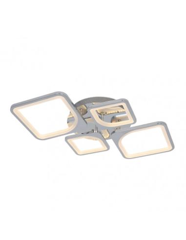 Plafon 86w 3000-4000-6500k Cromo Elara 9x76x46 Cm 11610Lm Regulable, Memoria y C. Remoto