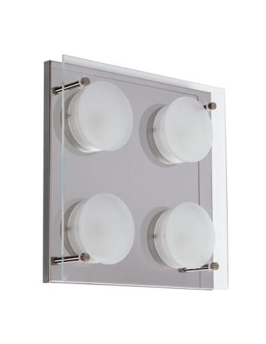 Plafon 4x6w 4000k Antioquia Cromo 1600lm  (22x22x5,5)