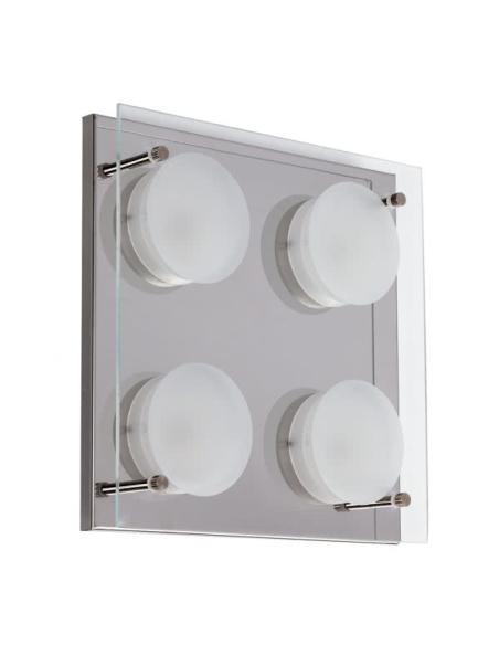 Plafon 4x6w 4000k Antioquia Cromo 1600lm  (22x22x5,5)