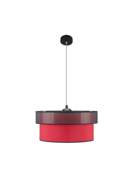 Colgante Felix Negro/rojo 1xe27 Regx50x50 Cm